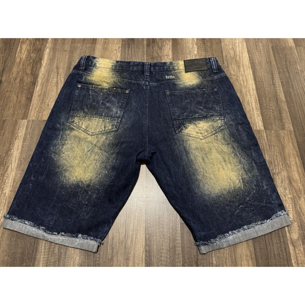 Vintage Southpole Baggy‎ Jean Shorts Jorts Mens 40 Blue Y2K Grunge Bermuda Skate - Picture 8 of 9